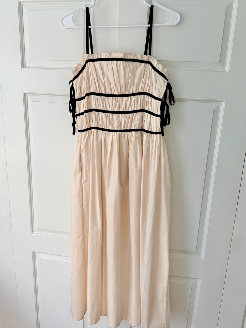 Sofie the label Maxi Sundress with Black Trim and Straps